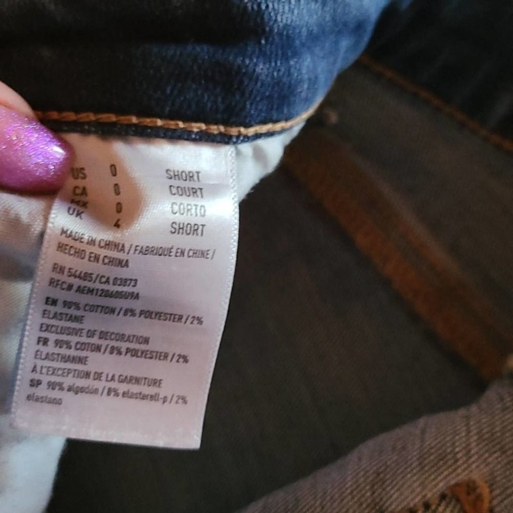 American‎ eagle womens high rise jegging size 0 short - Picture 2 of 4